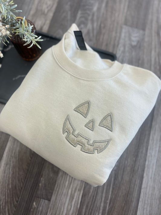 Tonal Halloween Pumpkin Crewneck