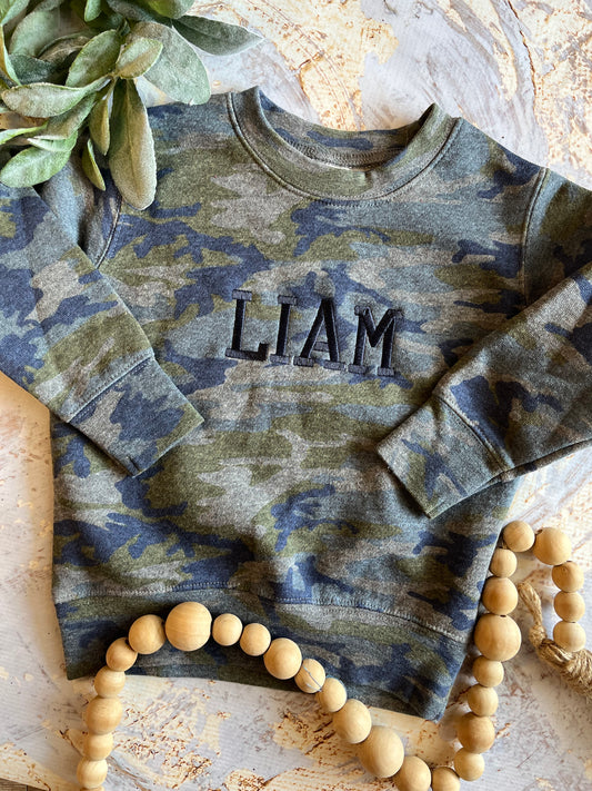 Custom Name Toddler Crewneck Sweatshirt