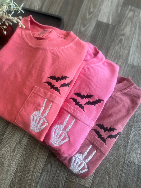 Peace & Spooky Vibes Pocket Tshirt