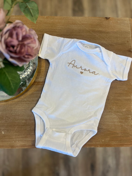 Embroidered Personalized Bodysuit