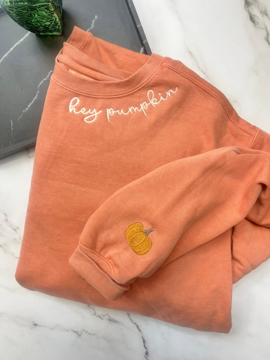 Hey Pumpkin Comfort Colors Crewneck
