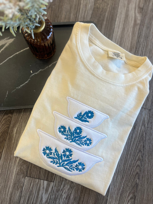 Vintage Bowl Applique Tshirt