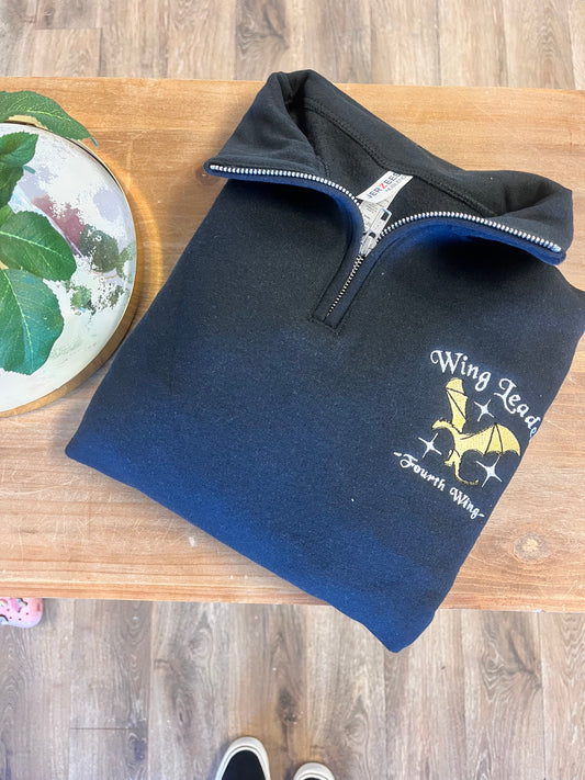 SALE Wingleader Quarter Zip Sweatshirt