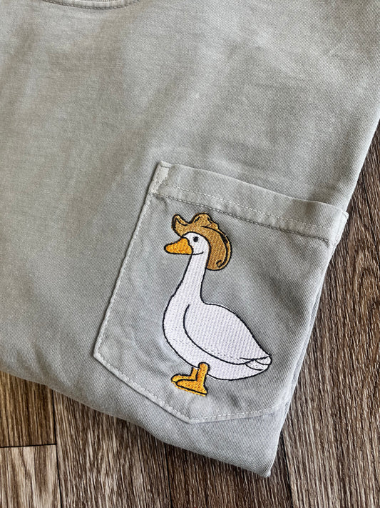 Cowboy Goose Pocket Tee