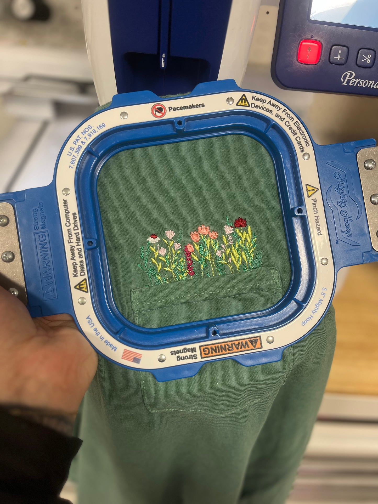 Embroidered Wildflower Pocket Tee