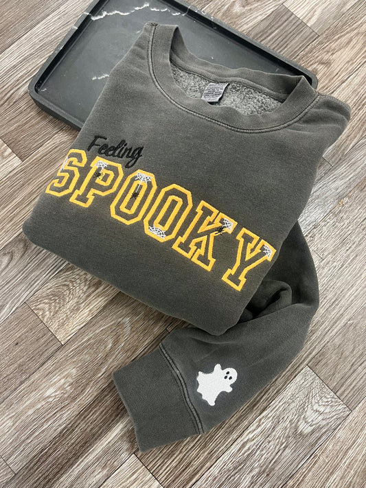 Feeling Spooky Pigment Dye Crewneck