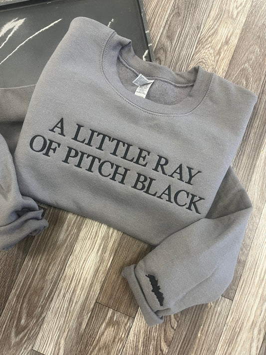 Little Ray of Pitch Black Crewneck