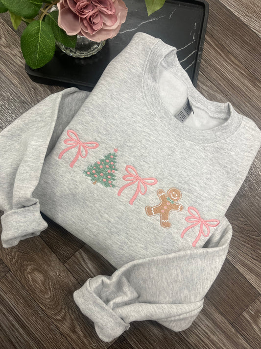 Coquette Gingerbread Christmas Crewneck