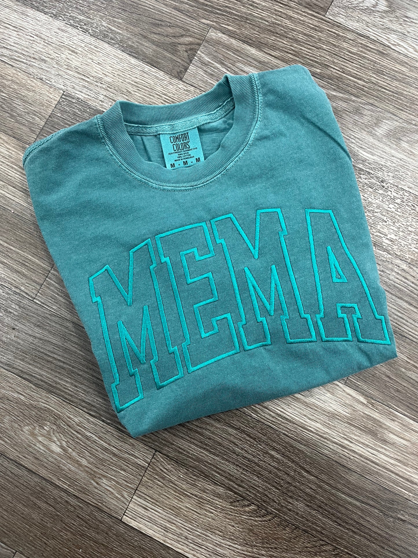 Custom Varsity Name Comfort Colors Tshirt