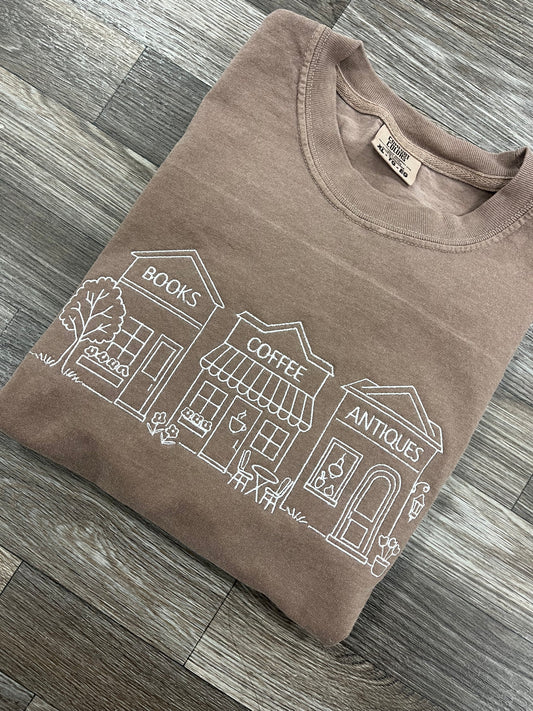 Books Coffee & Antiques Tshirt