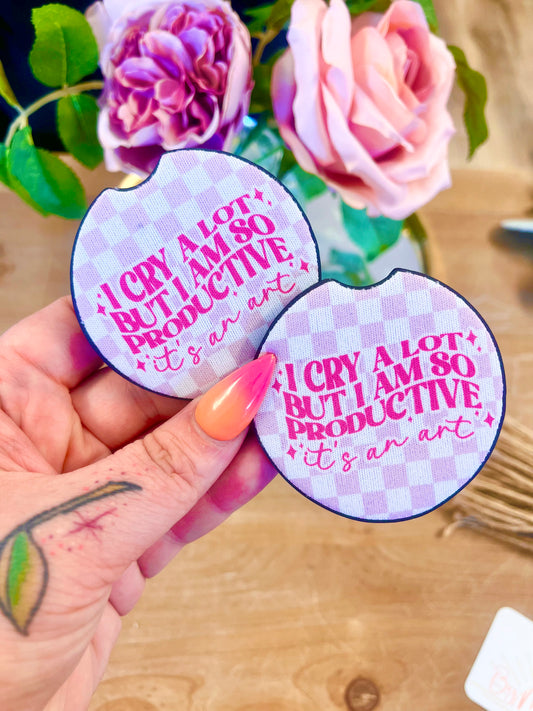 So Productive Car Coasters