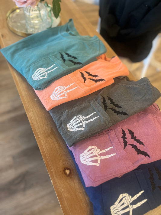 Peace Bats Pocket Tshirt