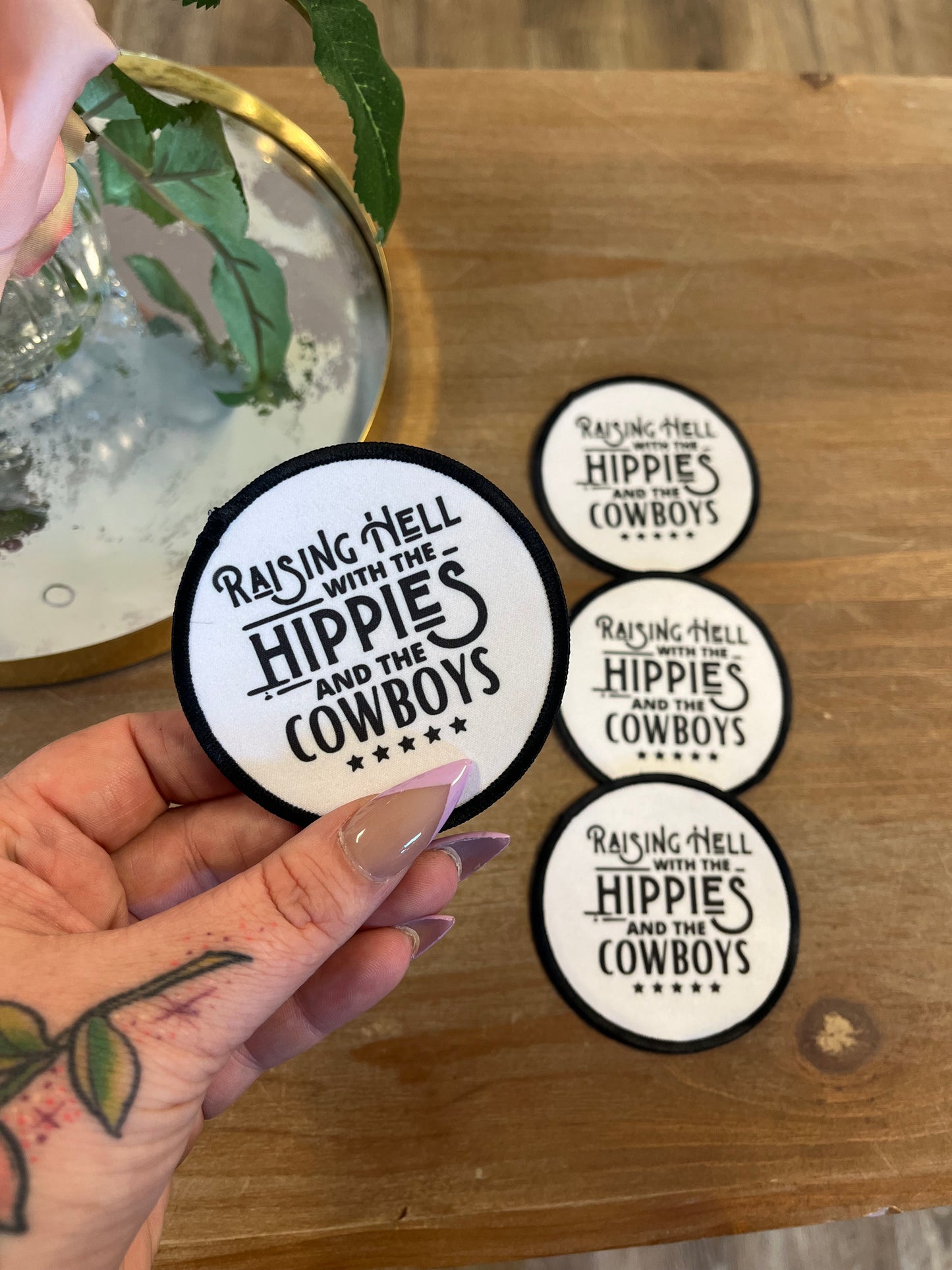 Raising Hell Hat Patch