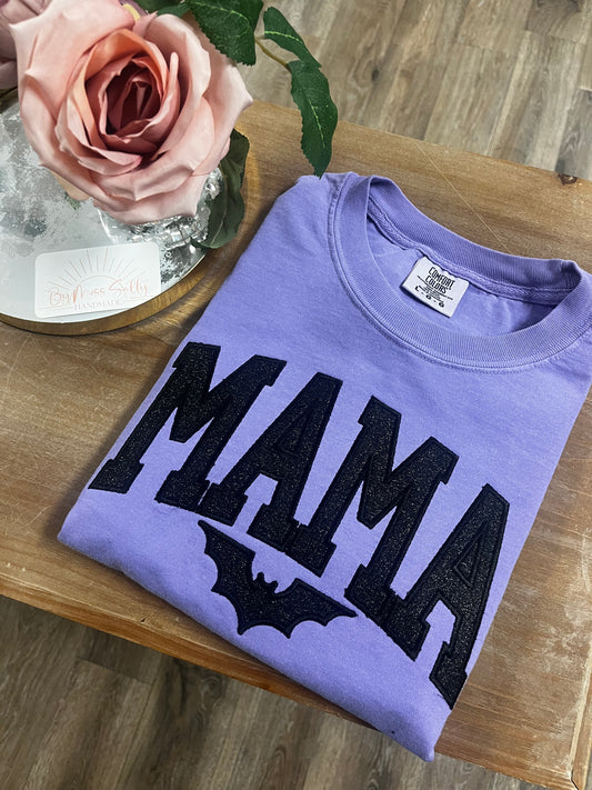 Glitter Spooky Mama Comfort Colors Tshirt