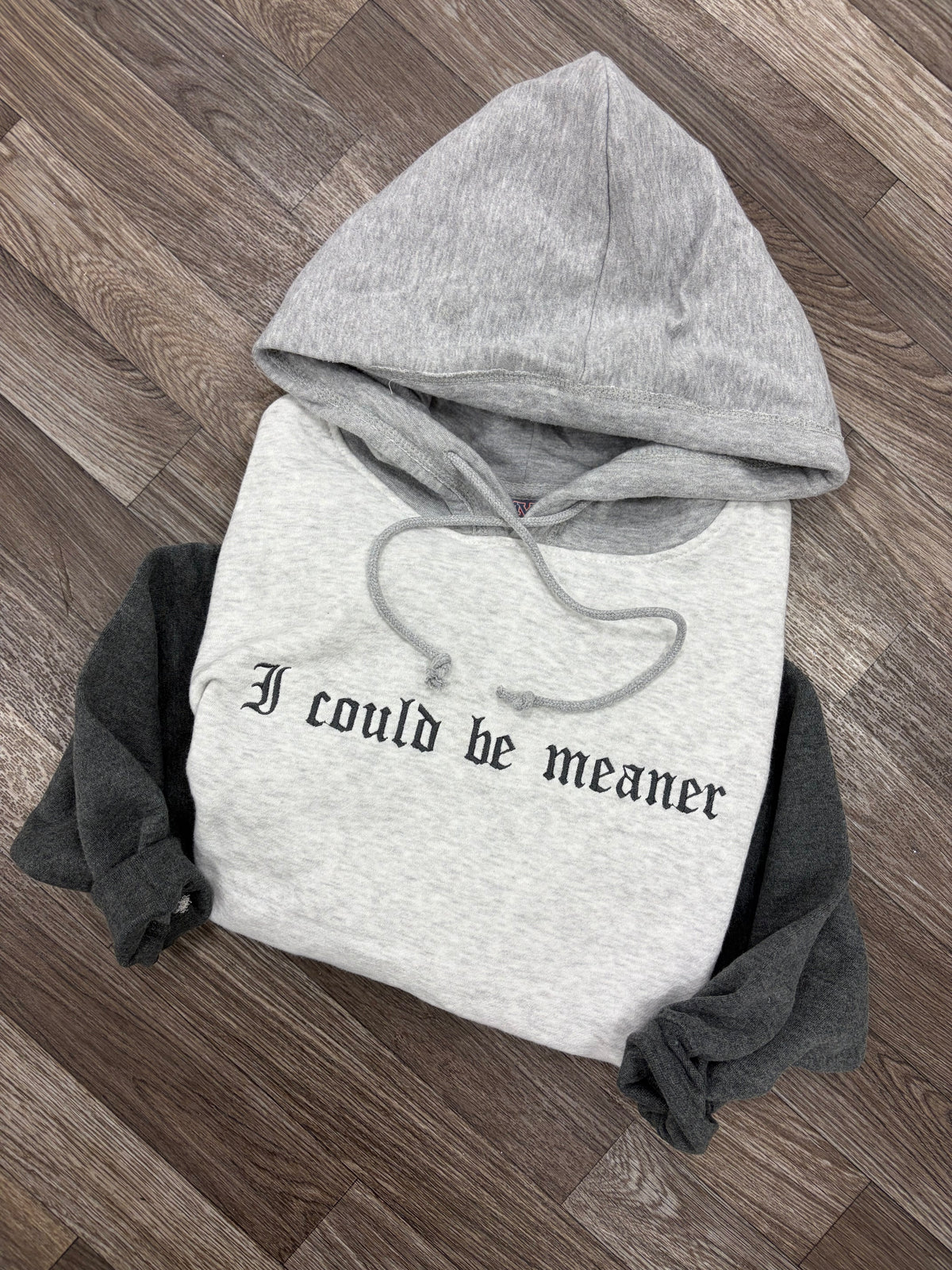 I Could Be Meaner Colorblock Hoodie