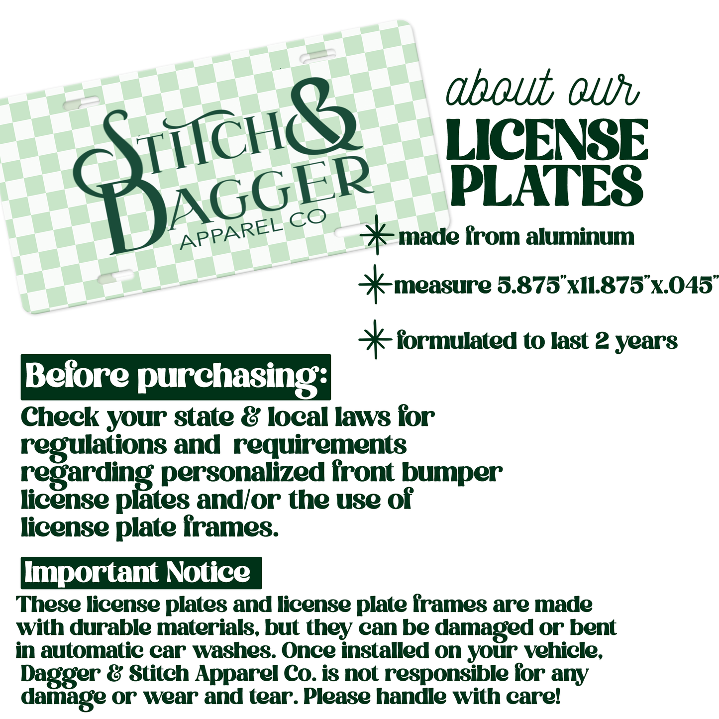 Pink Leopard Custom License Plate