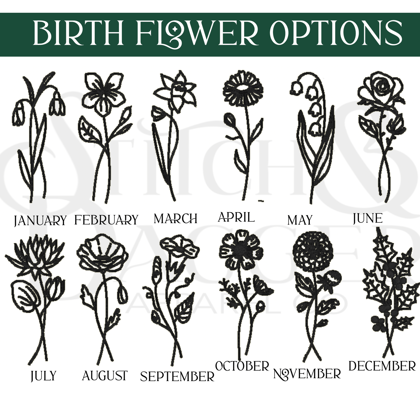 Custom Birth Flower Crewneck