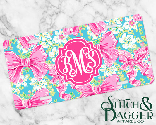Coquette Bows Custom License Plate