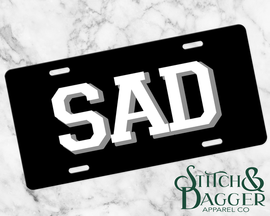 Varsity Custom License Plate