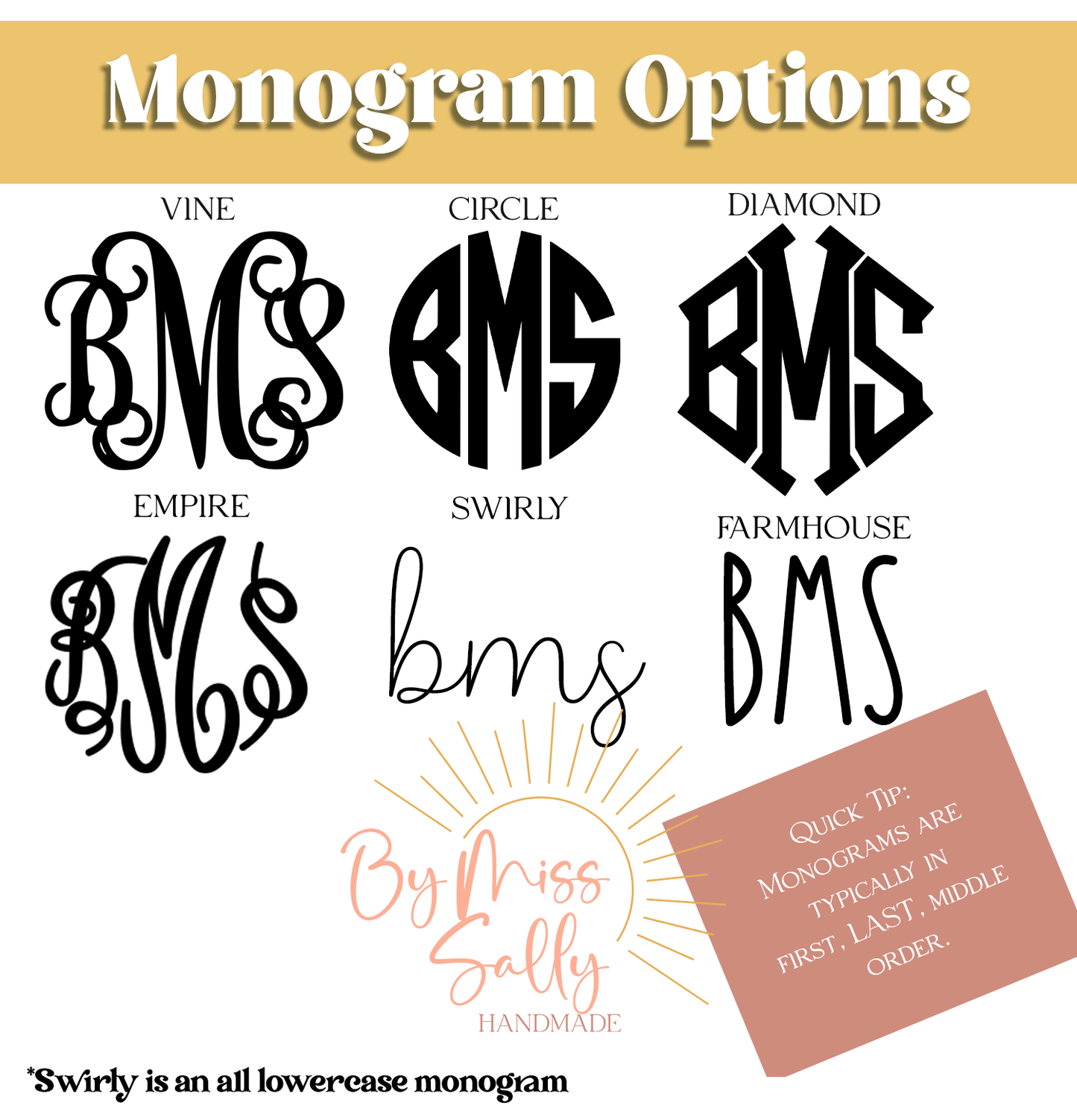 Embroidered Monogram Long Sleeve Pocket Tee