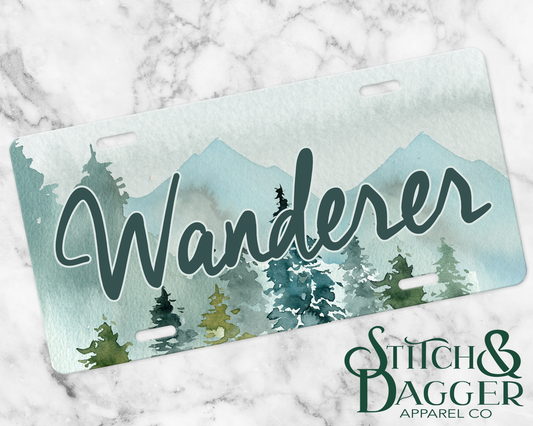 Wanderer License Plate