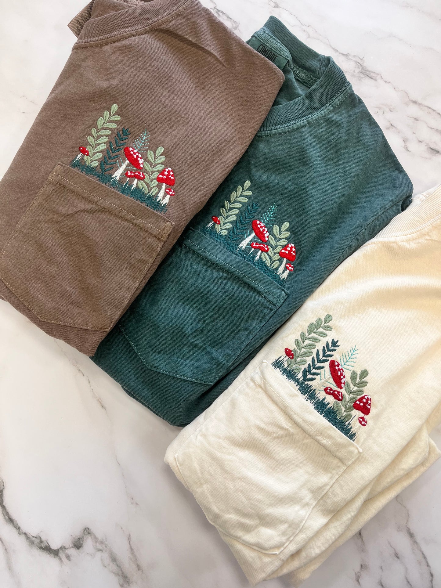 Mushrooms Pocket Tee
