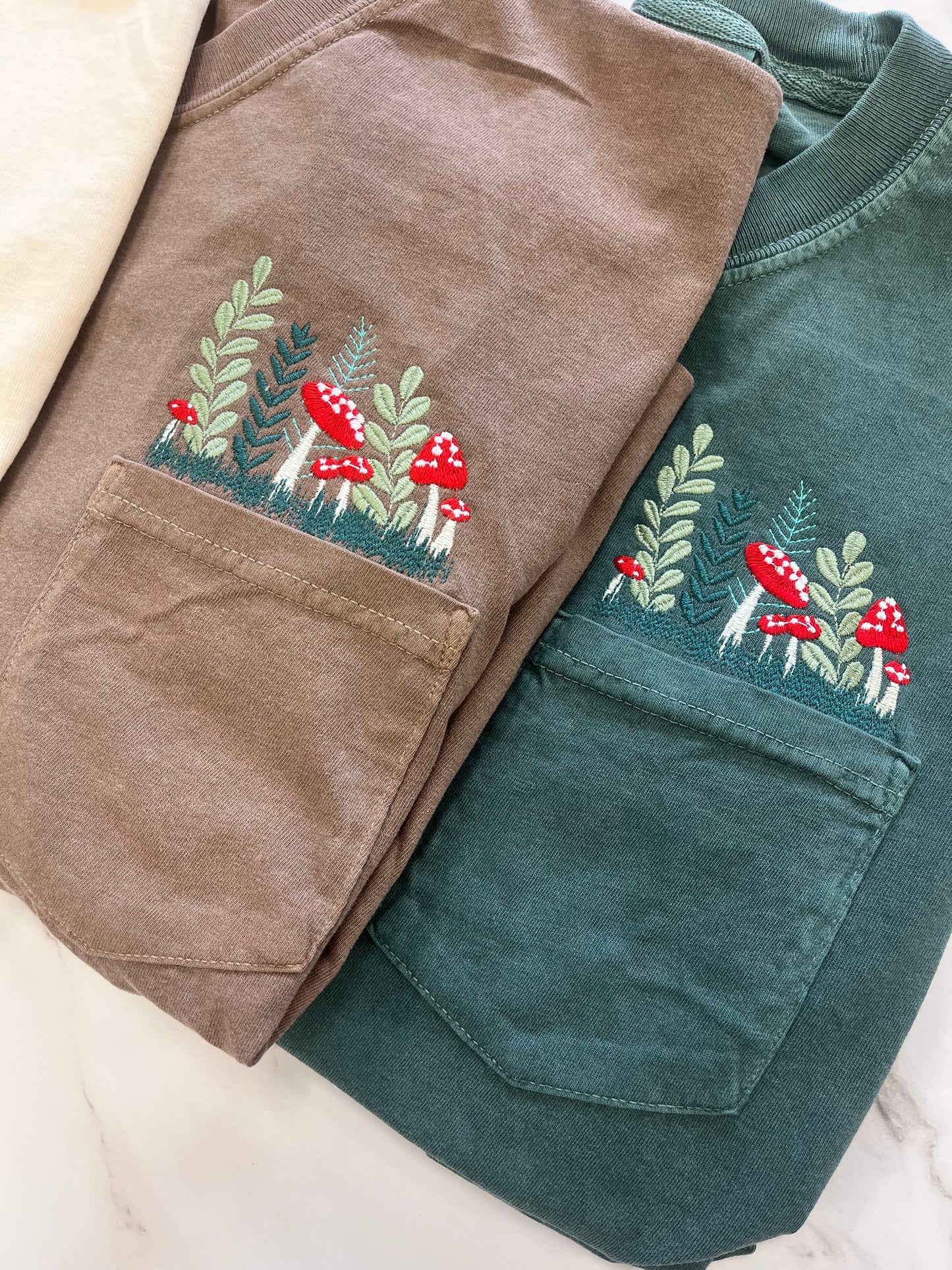 Mushrooms Pocket Tee