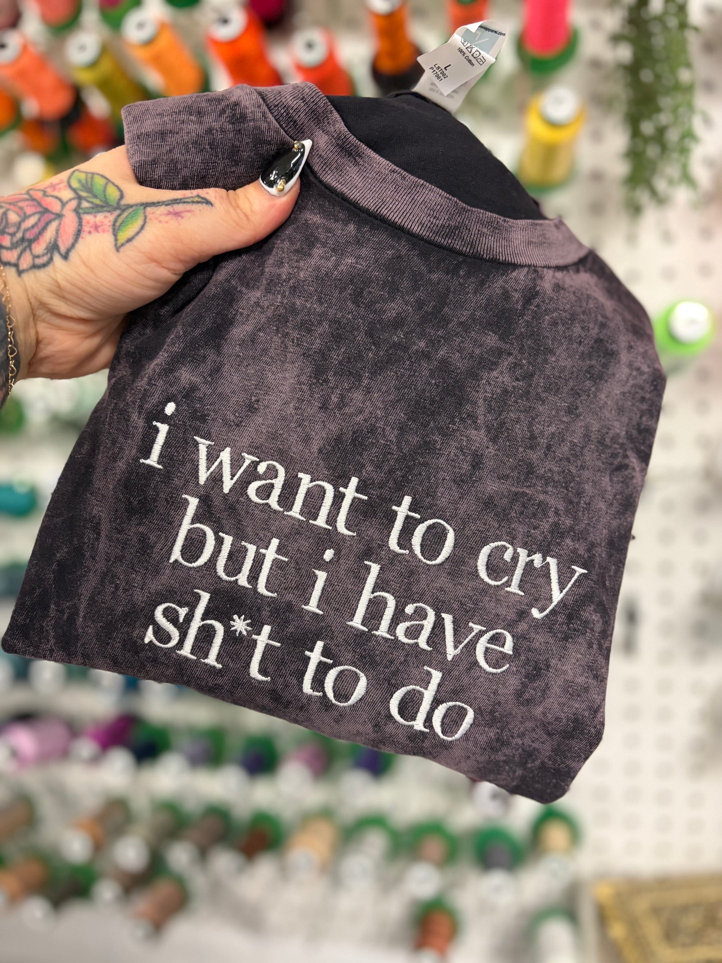 I Want To Cry Vintage Wash Tshirt