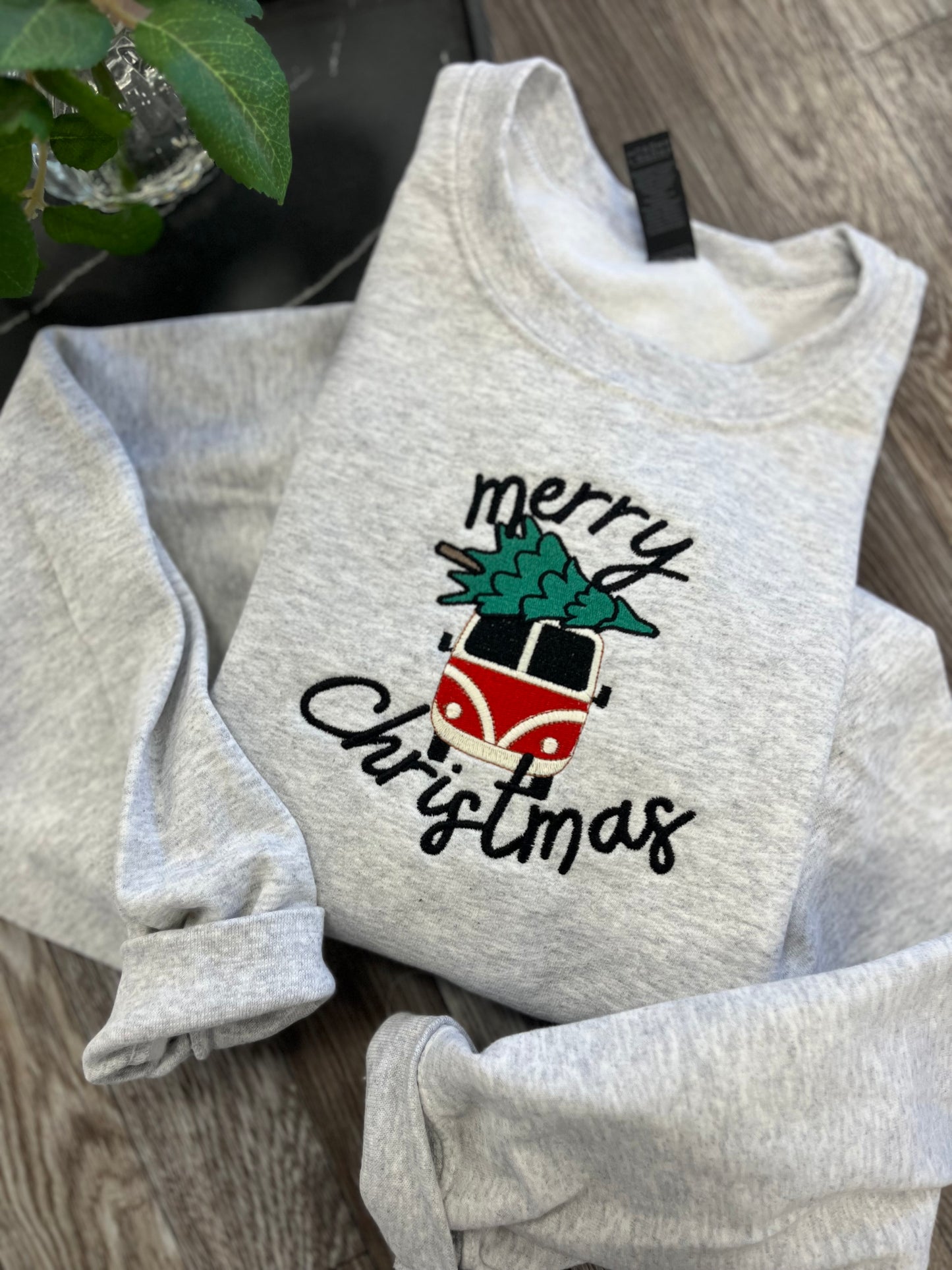 Retro Christmas Van Crewneck