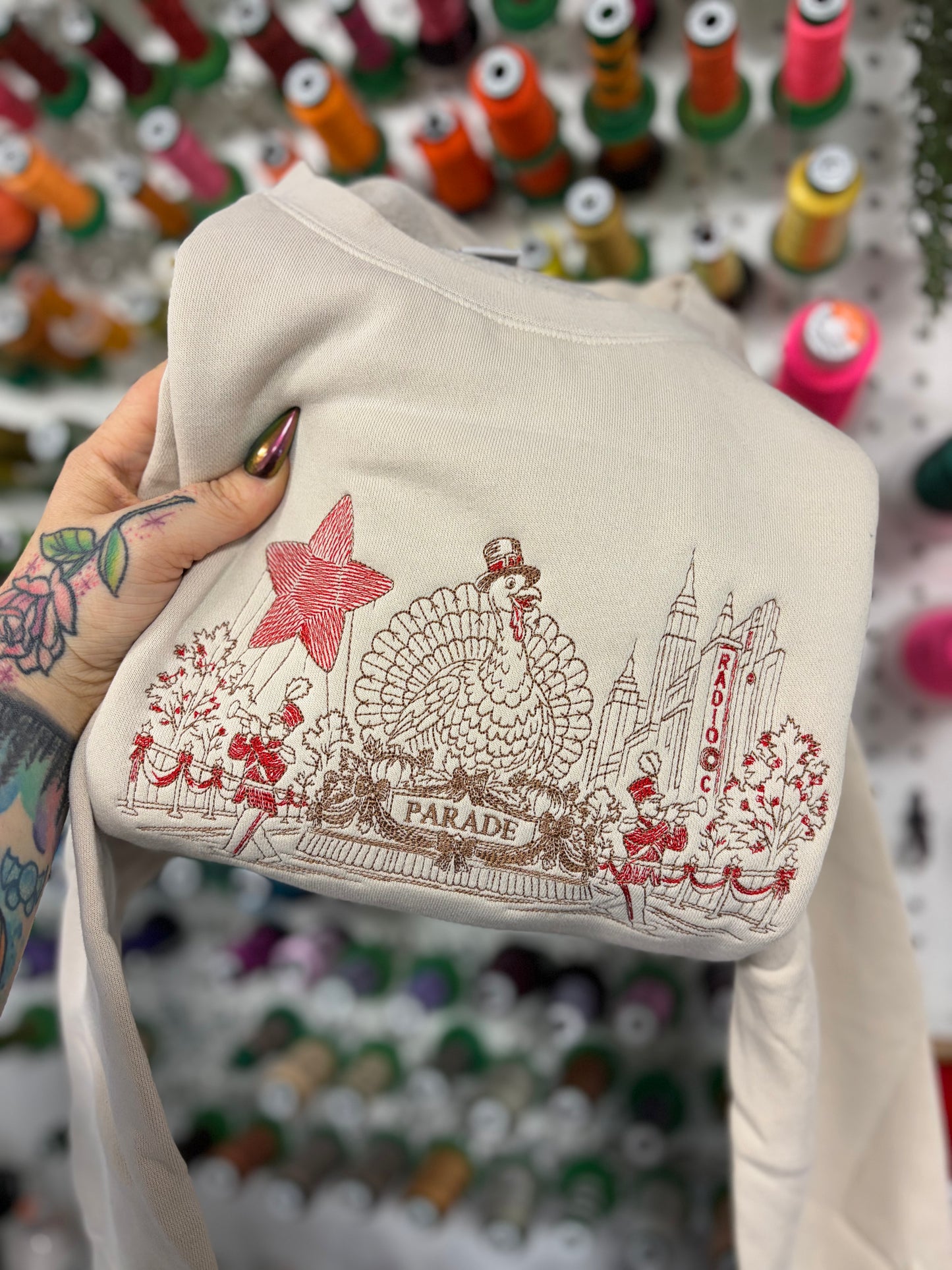 Thanksgiving Parade (2) Pigment Dye Crewneck