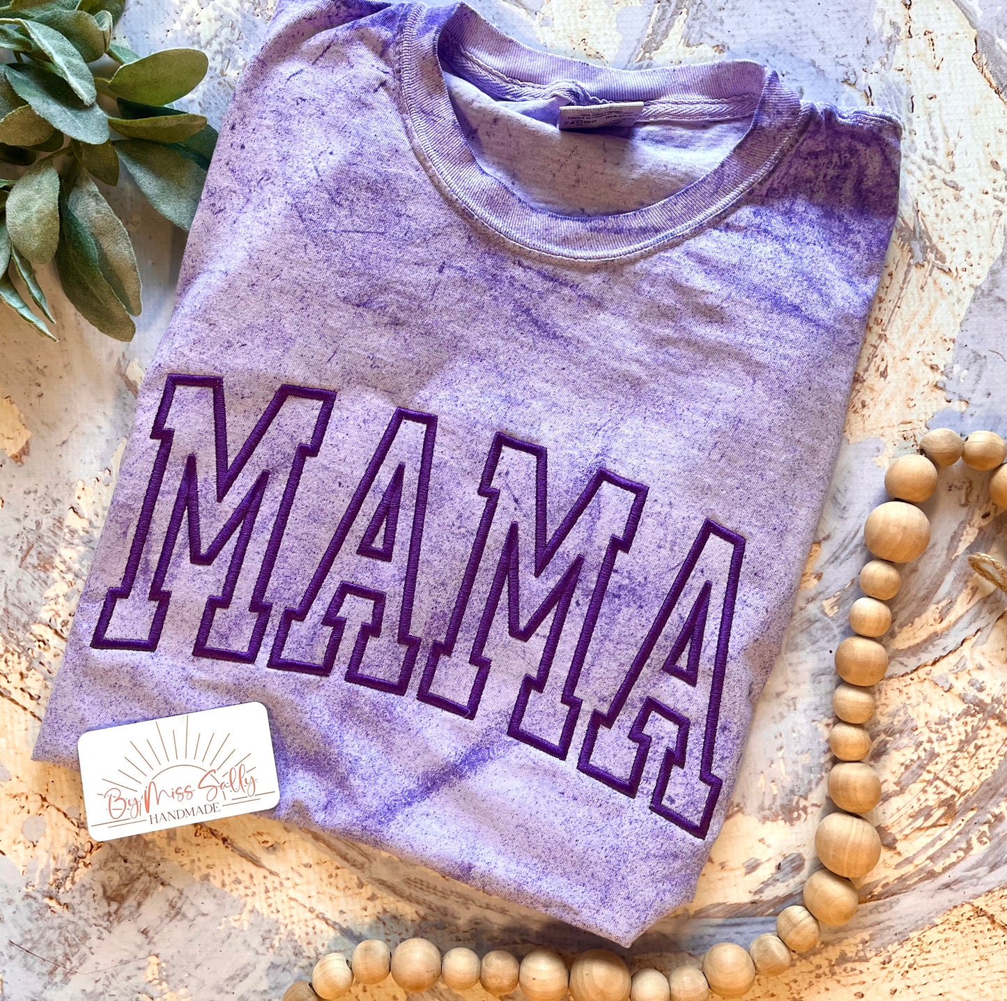 Varsity Mama Colorblast Tshirt