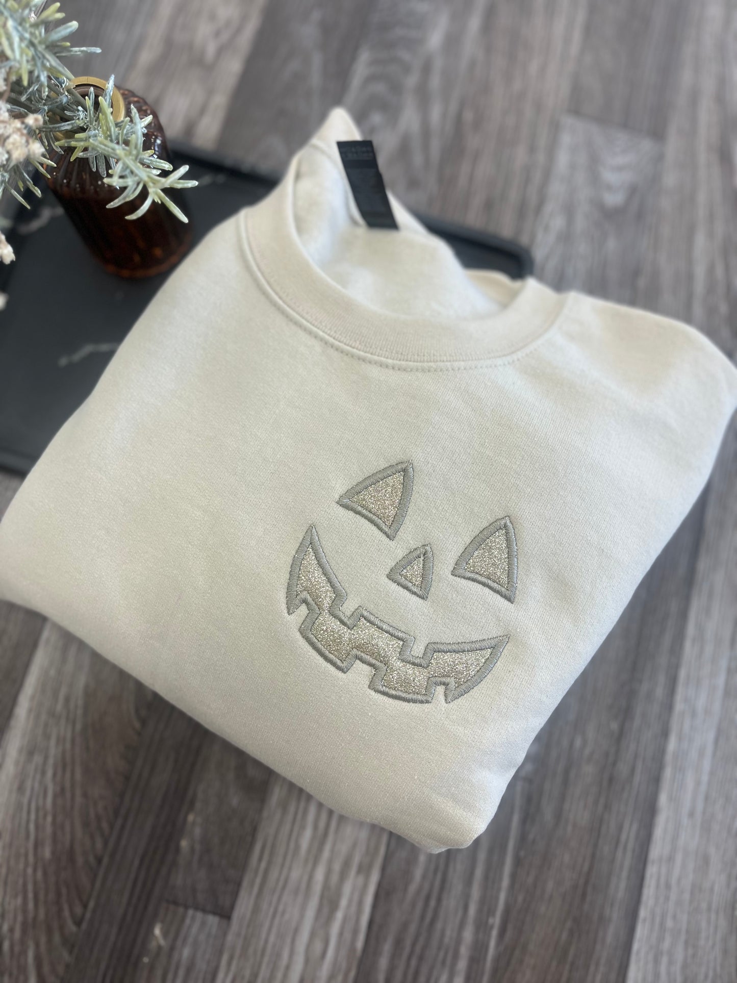 Glitter Mini Jack O Lantern Crewneck