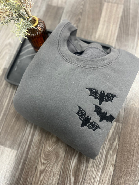 Spiderweb Bats Crewneck