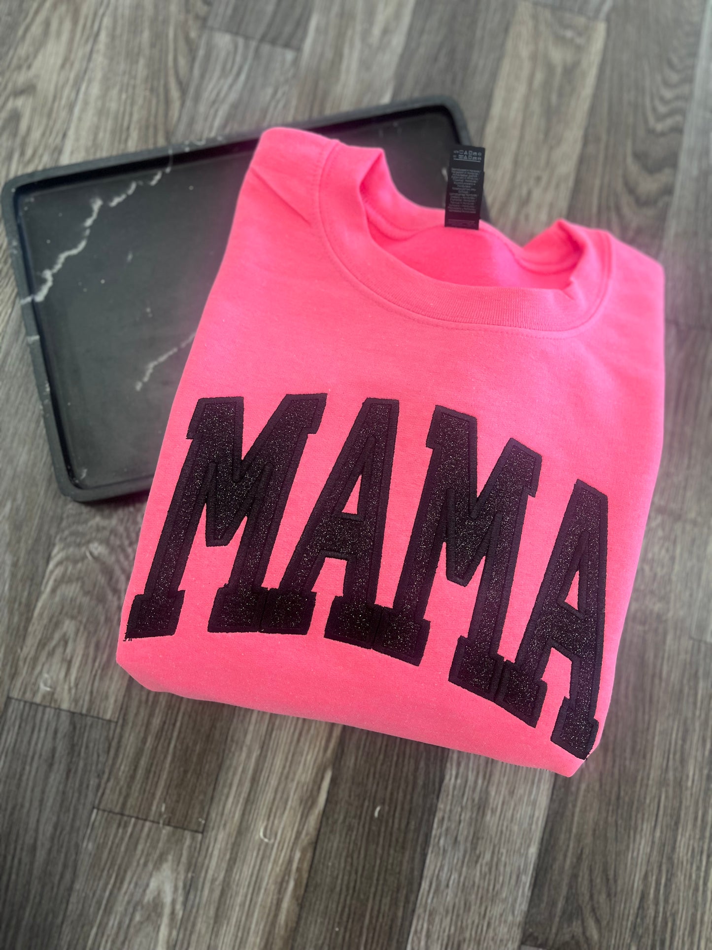 Varsity Glitter Custom Name Crewneck