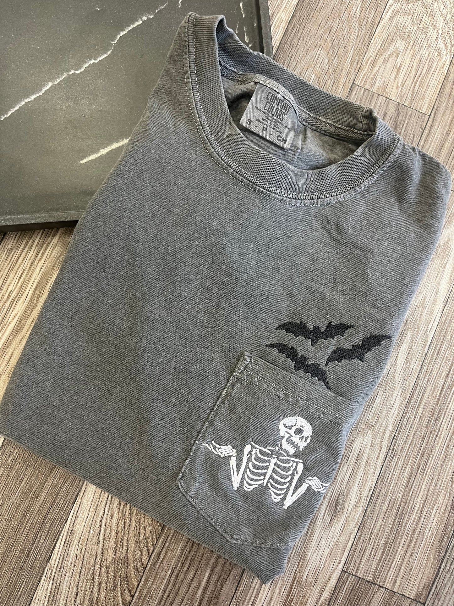 Bats & Shrugs Pocket Tshirt