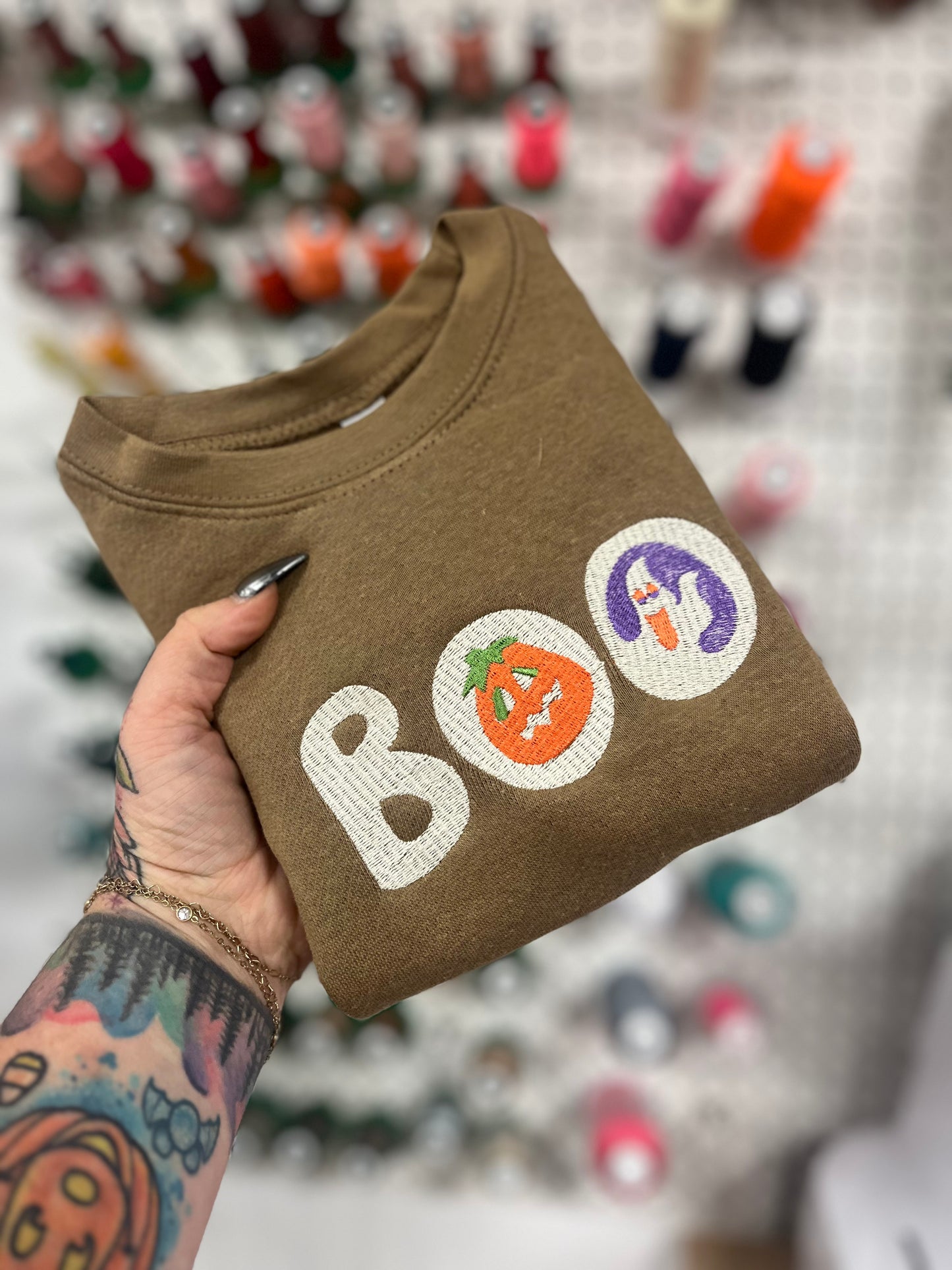 Halloween Cookie "Boo" Toddler Crewneck