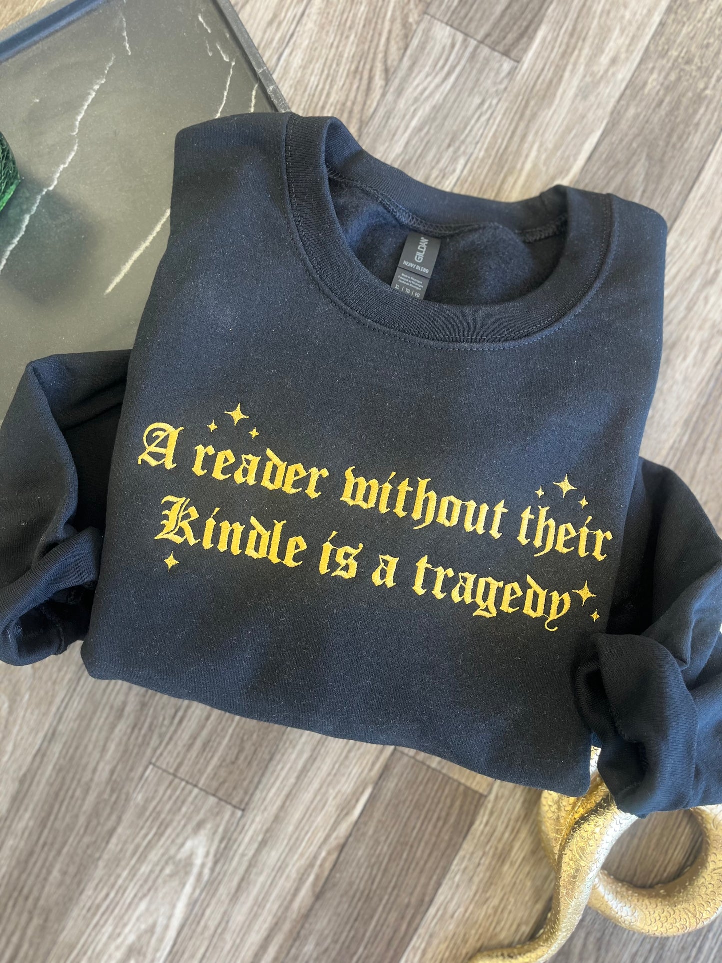 A Reader Without A Kindle Crewneck