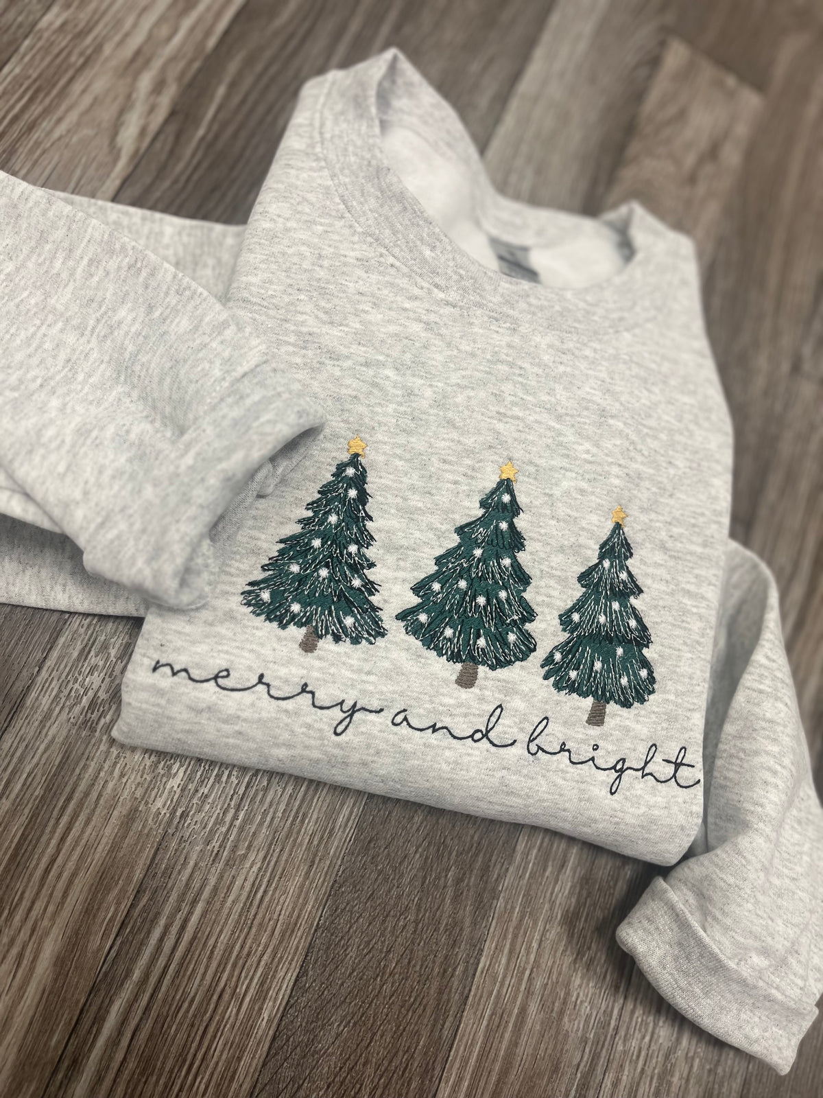 Merry & Bright Christmas Crewneck (Gildan)