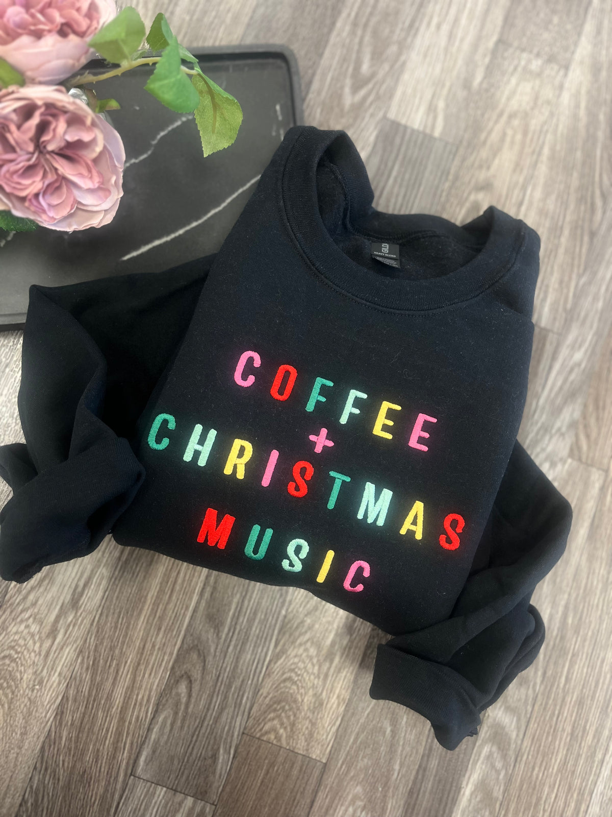 Coffee + Christmas Music Crewneck (Gildan)