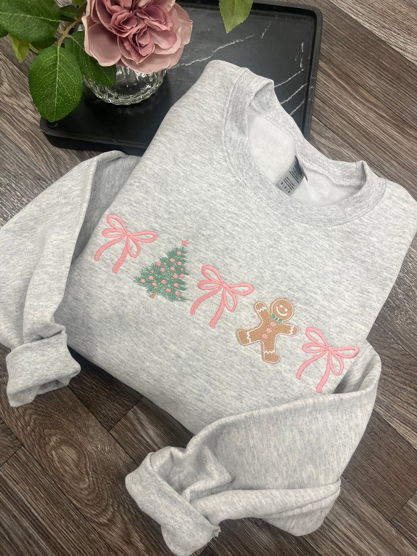Coquette Gingerbread Christmas Crewneck