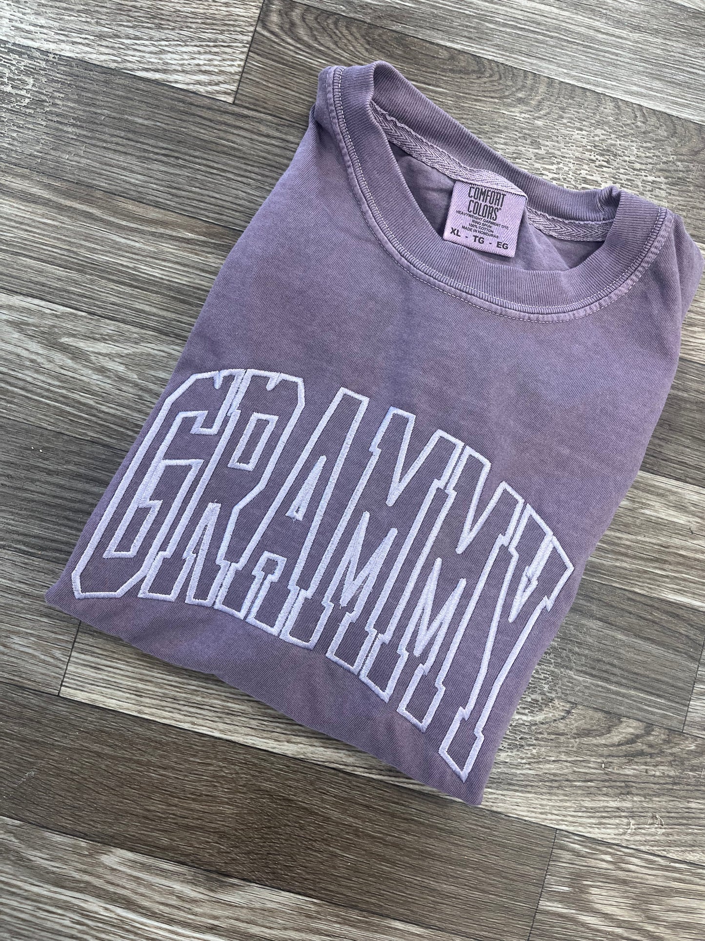 Custom Varsity Name Comfort Colors Tshirt