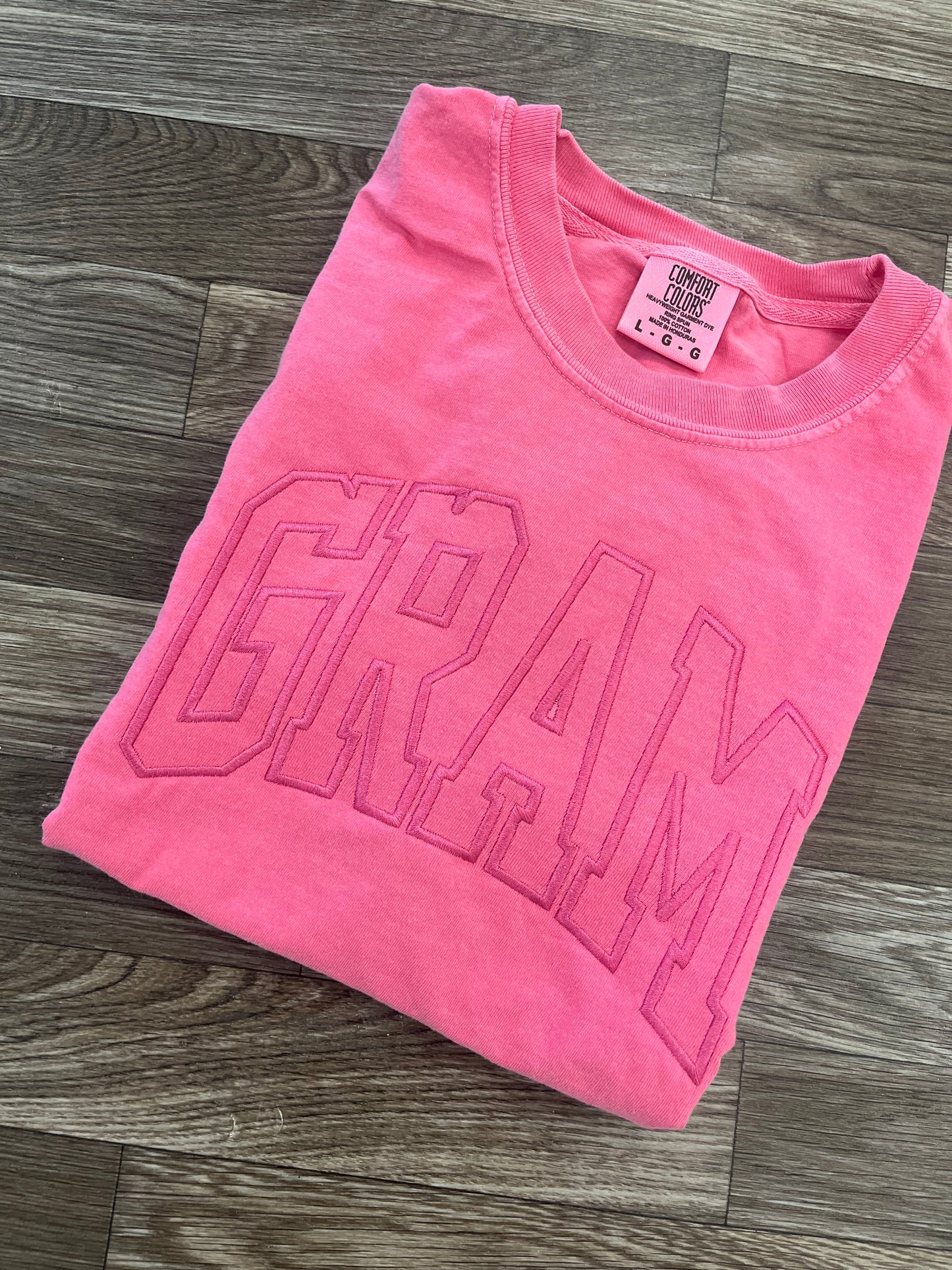Custom Varsity Name Comfort Colors Tshirt