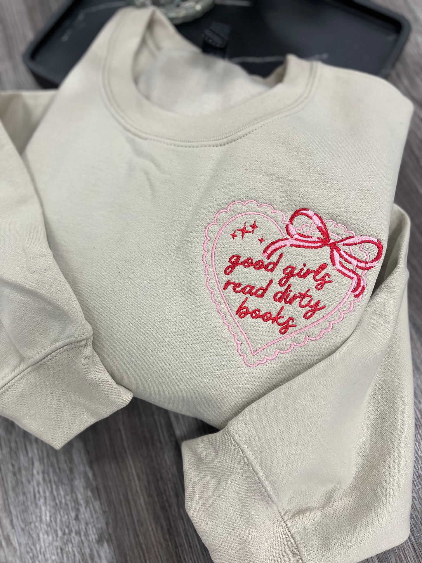 Good Girls Read Dirty Books Crewneck