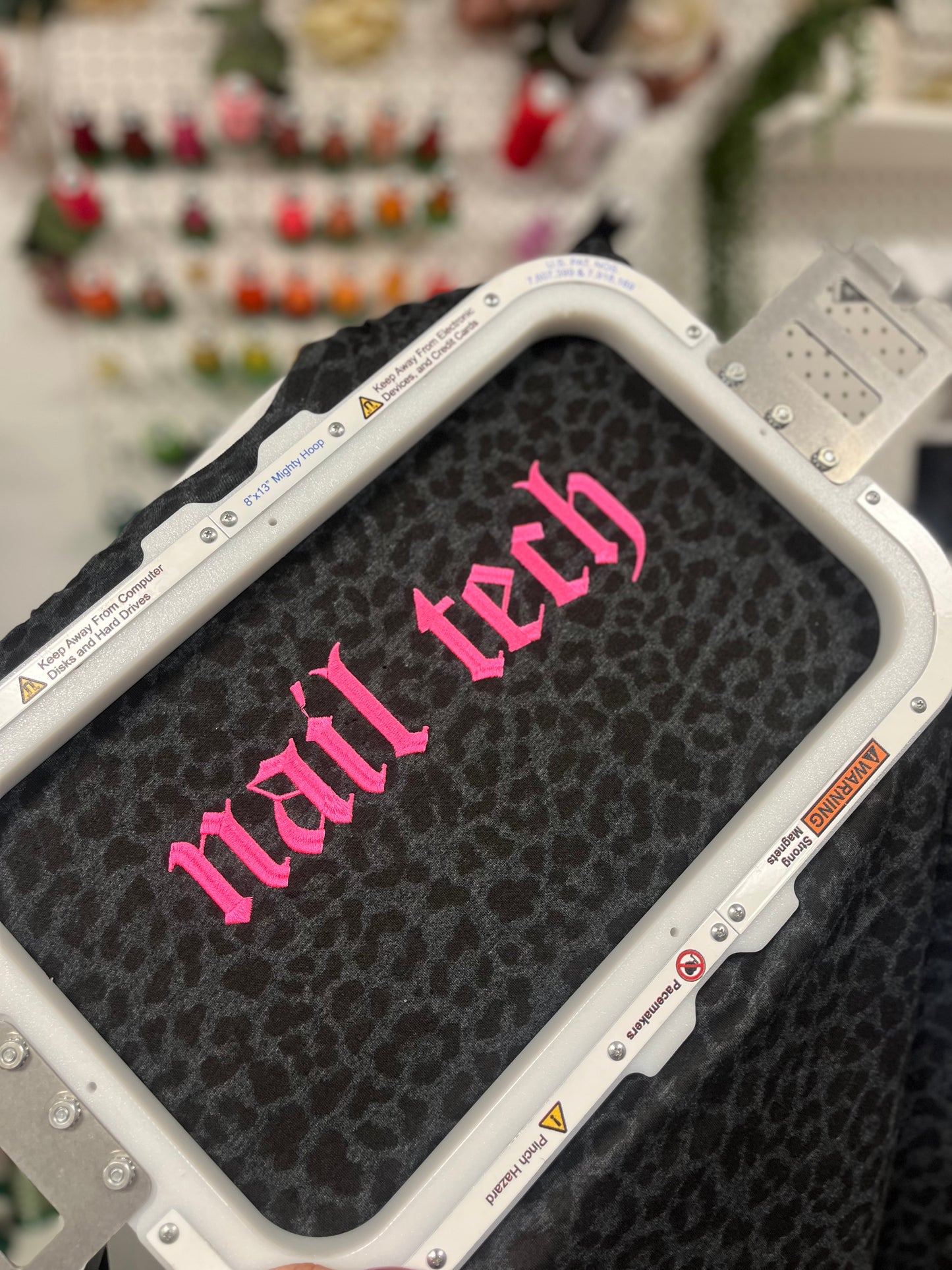 Nail Tech Leopard Tshirt -- Custom