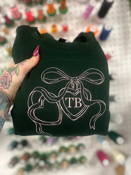 Custom Initial Locket Crewneck