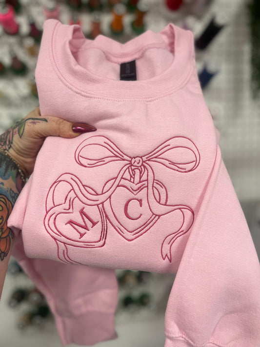 Custom Initial Locket Crewneck