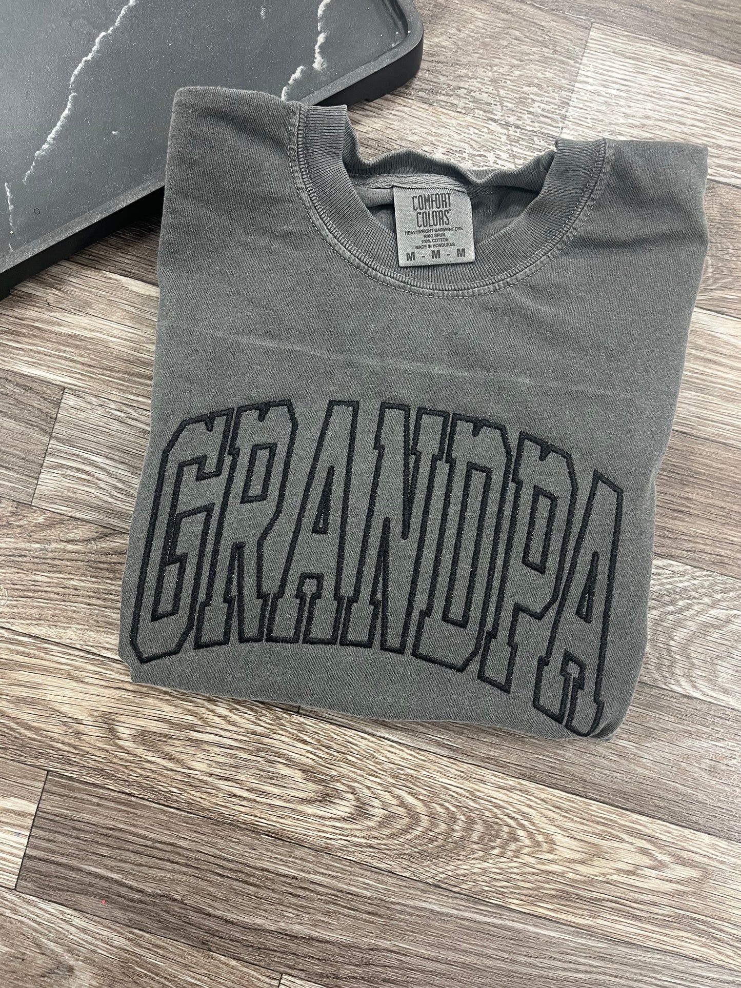 Custom Varsity Name Comfort Colors Tshirt
