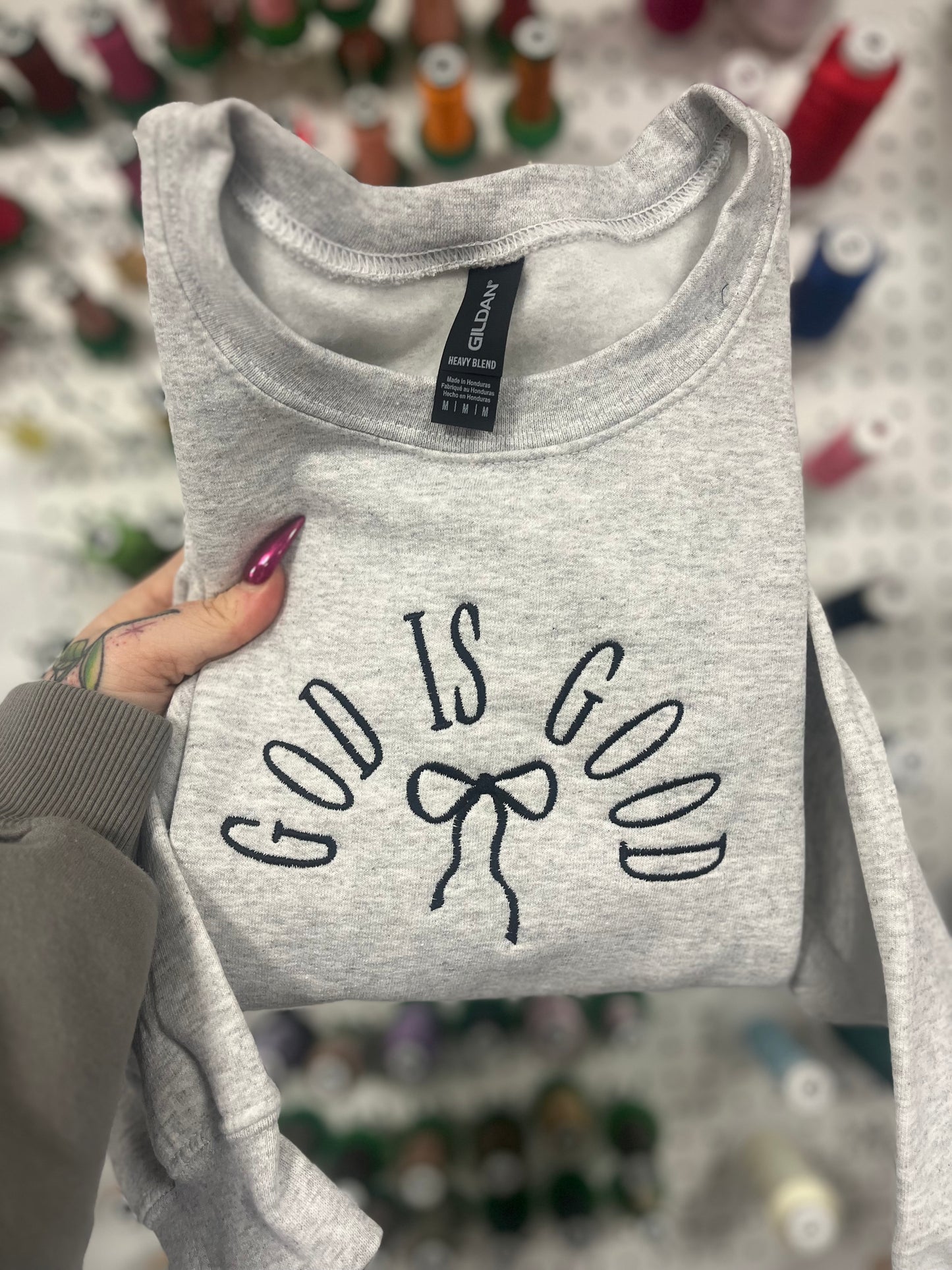 God is Good Gildan Crewneck