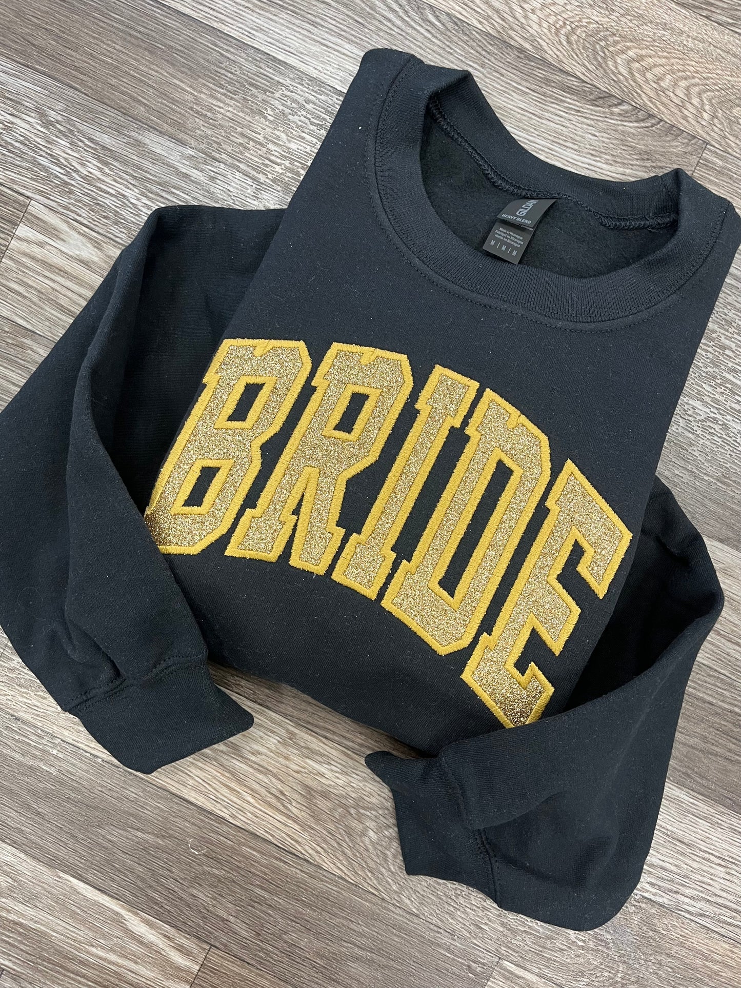 Varsity Glitter Bride Crewneck