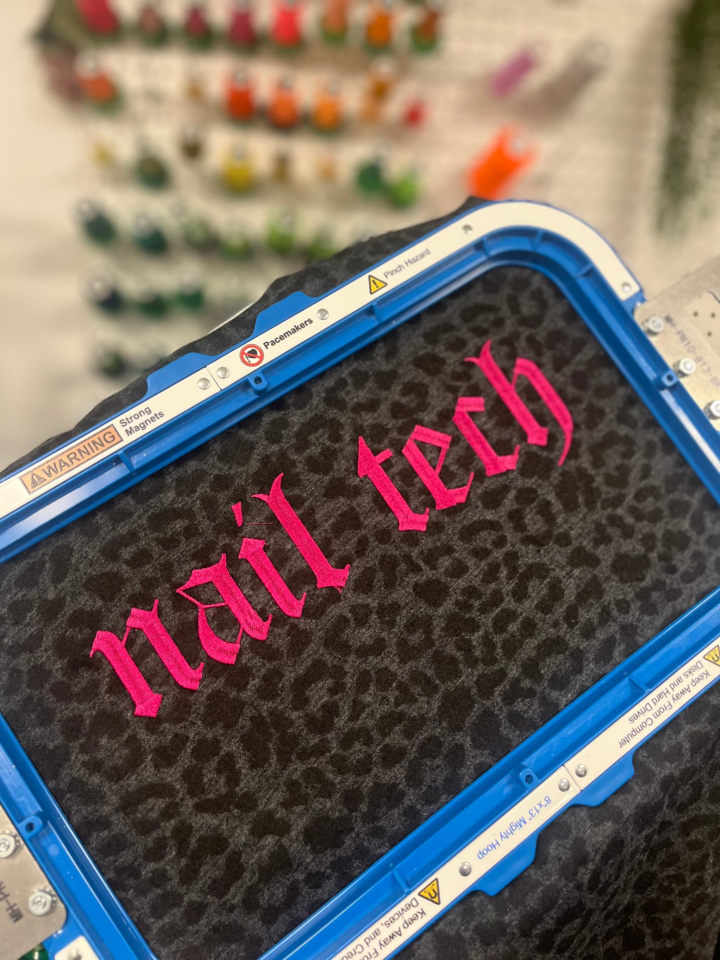 Nail Tech Leopard Tshirt -- Custom